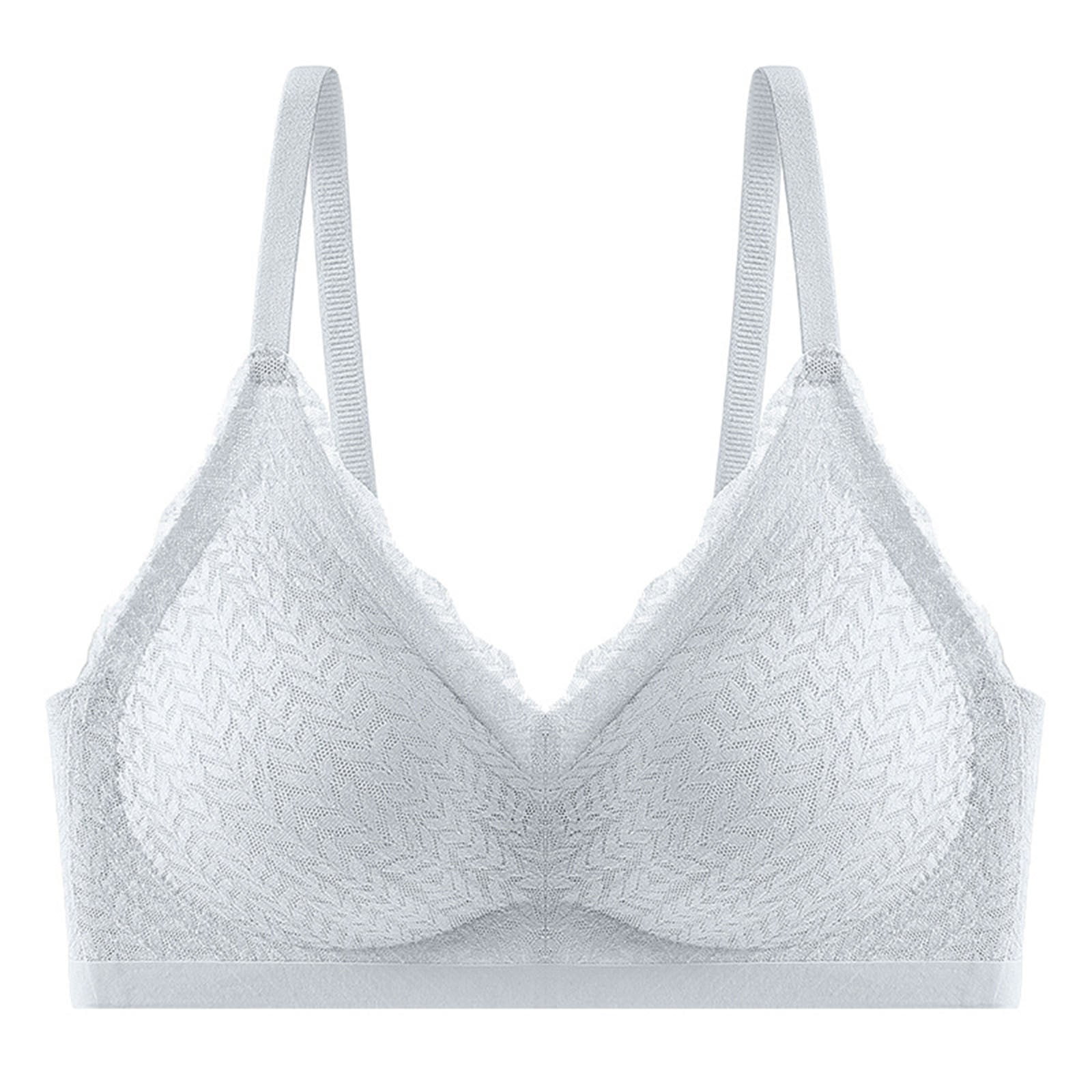 ATOYSOY Women's Lace Wireless Bra Seamless Breathable Daily Bra with ...