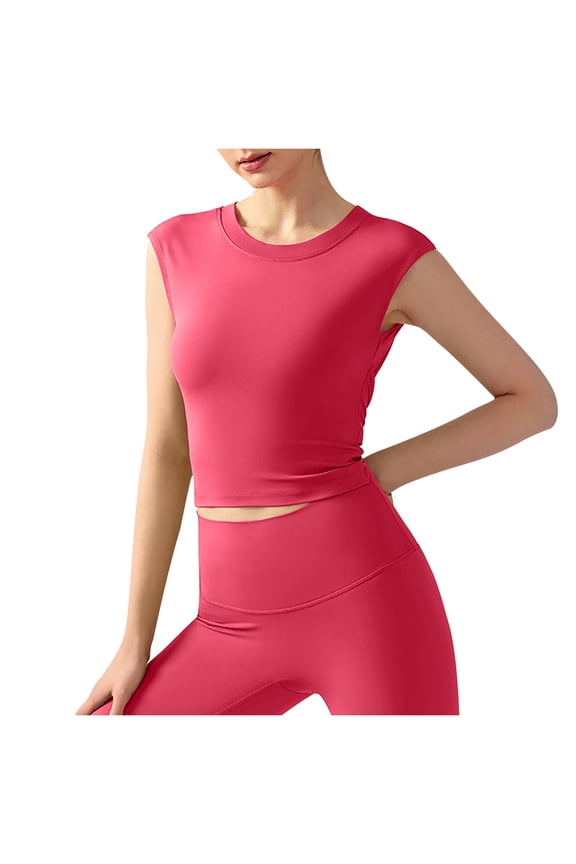 Women's Padded Camisoles Sleeveless Yoga Tank Tops Everyday Bra Sports Bra Yoga Running Activewear Slim Camisoles Backless Underwear Push Up Bra Breathable Red XL