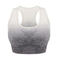 thumbnail image 1 of ATOYSOY Women's Racerback Everyday Bra Sports Bra Yoga Running Activewear Gradient Wirefree Solid Color Underwear Push Up Bralette Teens Comfort Bra Breathable Gray S, 1 of 2
