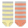 thumbnail image 1 of ATOYSOY Women's Shapewear Control Briefs Seamless Plus Size Hip Lifting Cotton Panties, 10 Pack Underpants Multipack Stretchy Solid Panty Classic Briefs Comfy Orange XXL, 1 of 4