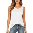 thumbnail image 1 of ATOYSOY Women’s Sleeveless Crew Neck Tank Top Casual Basic Loose Fitted Soft Light Breathable Tops For Summer Vacation Outdoor Daily Wear, 1 of 8