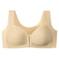 thumbnail image 1 of ATOYSOY Women's Sports Bras for Running Comfortable Ladies Plus Size Full Coverage Supportive No Underwire Bra Seamless Push Up Lifting Bras for Yoga and Pilates (Beige,44), 1 of 5