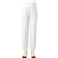 thumbnail image 1 of ATOYSOY Women's Trousers Sweatpants Loose Cotton Lined Casual Workout Capris Flat Front Pant Suit Straight Leg Pants Retro High Waist Summer Trendy Pants White XXL, 1 of 3