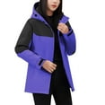 thumbnail image 1 of ATOYSOY Women's Windproof Ski Jackets Warm Long Sleeve Zip Pocket Hooded Jacket Windproof Hiking Jacket for Women Winter Purple XXL, 1 of 9