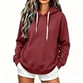 thumbnail image 1 of ATOYSOY Womens Active Long Sleeve Lined Fashion Hoodie Pullover with Pocket, 1 of 9