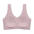 thumbnail image 1 of ATOYSOY Womens Bras Soft Comfortable Breathable Ladies No Underwire Adjustable Straps Seamless Padded Bralettes for Everyday (Pink,M), 1 of 2