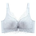 thumbnail image 1 of ATOYSOY Womens Bras Underwear Fashion Comfortable Back Buckle Flower Lace Thin Style Ventilate Bra Without Steel Everyday Bras (Light Blue,38/85C), 1 of 7