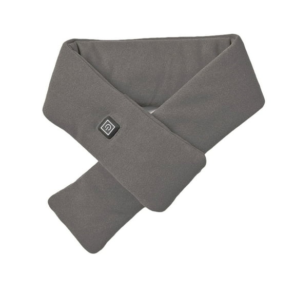 ATOYSOY Womens Heated Scarf Rechargeable Electric Heating Scarf Bank Neck Heated Clothes (Gray,Free Size)