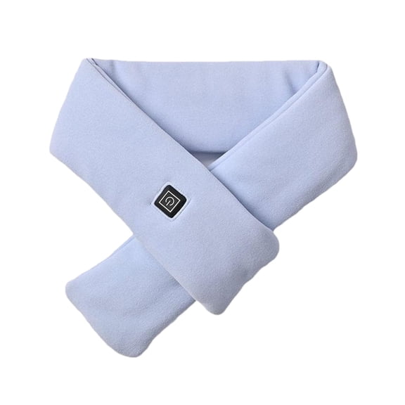ATOYSOY Womens Heated Scarf Rechargeable Electric Heating Scarf Bank Neck Heated Clothes (Sky Blue,Free Size)