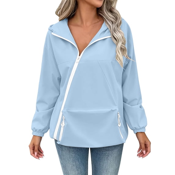 ATOYSOY Womens Rain Jackets Waterproof Windbreaker Jackets light Portable Rain Coat