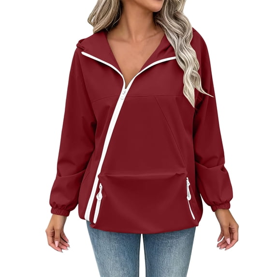 ATOYSOY Womens Rain Jackets Waterproof Windbreaker Jackets light Portable Rain Coat