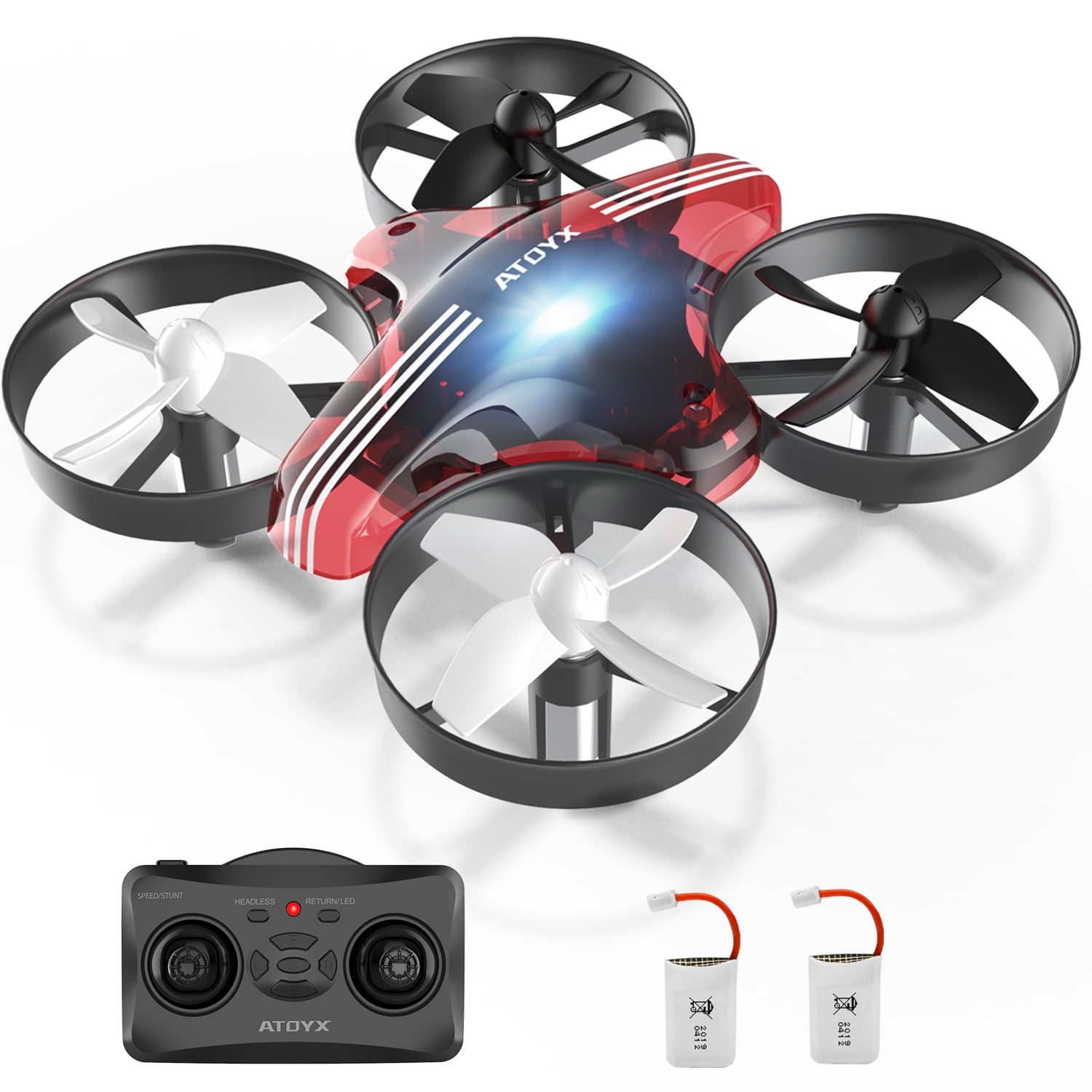 ATOYX Mini Drone for Kids with Colorful LED Lights,Remote Control
