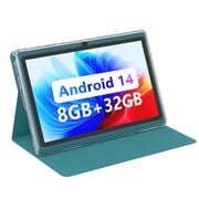 7 inch Android Tablet, 8GB RAM 3+5 Extended, 32GB ROM, Expandable to 1TB, Dual Camera, IPS 1024x600 Display, 5G+WiFi 6, android tablet with Case cheap tablets on sale