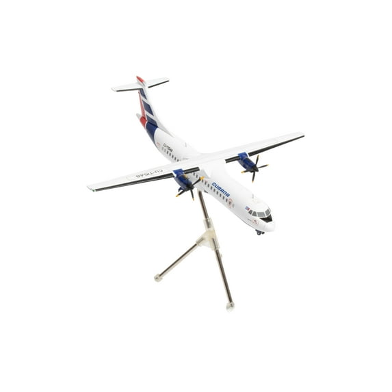 ATR 72-200 Commercial Aircraft "Cubana de Aviacion" (CU-T1548) White with Red and Blue Tail 1/200 Diecast Model by GeminiJets
