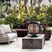 ATR ART to REAL 1000W Patio Electric Heater,Tabletop Portable Infrared Heater,Black