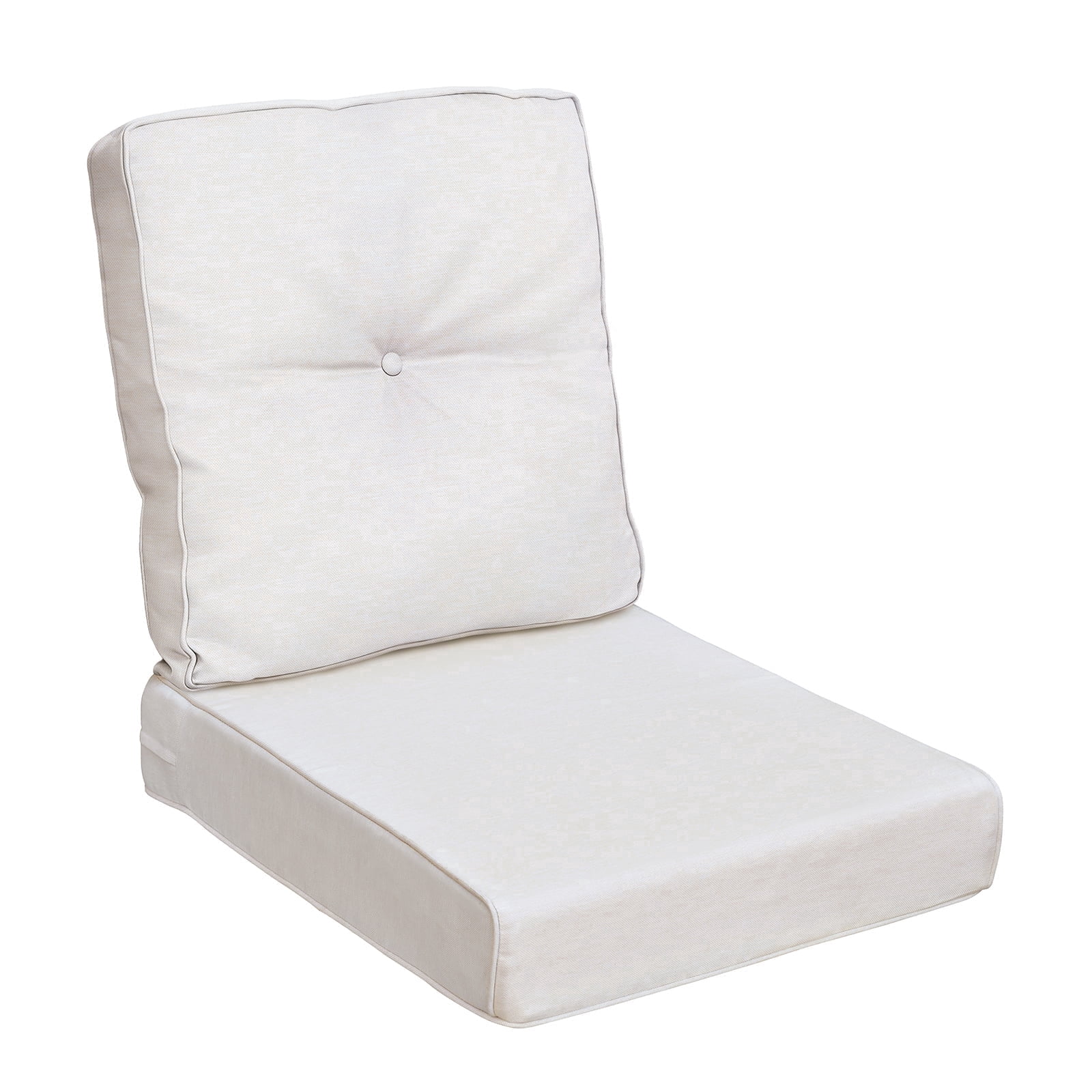 ATR ART to REAL 22" x 24"Outdoor Deep Seat Cushion Set,Patio Chair Replacement Cushion,Waterproof & Fade Resistant,Beige
