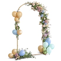 ATR ART to REAL 7.2ft Balloon Arch Stand,Metal Backdrop Stand,Wedding Arbors for Ceremony,Gold