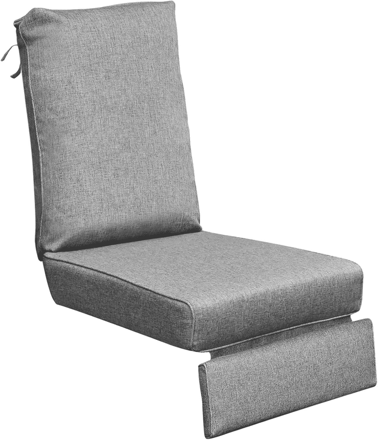 ATR ART to REAL Replacement Cushion for Outdoor Recliner,5.5” Thick,Removable Washable Cover,Water Repellent,Grey
