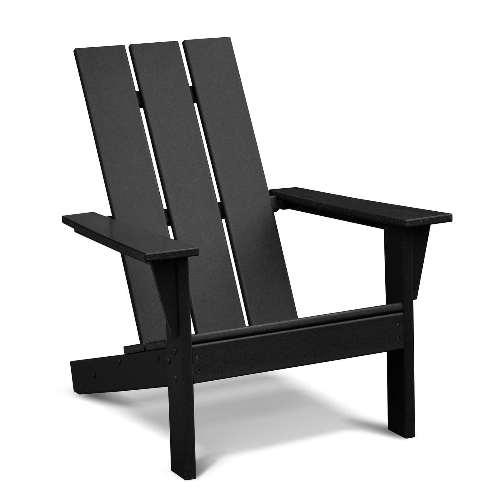 ATR ART to REAL Outdoor Hdpe Adirondack Chair,Patio Yard Resin Adirondack Chair,Black