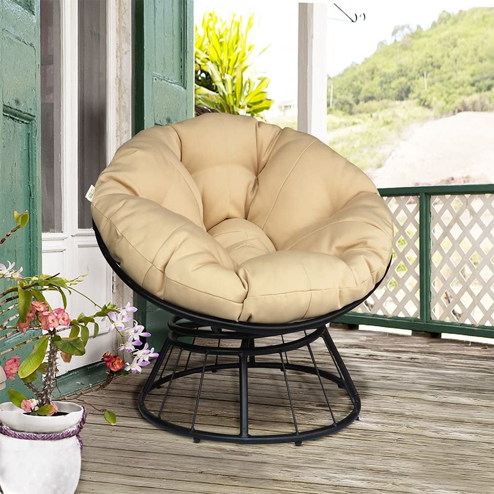 ATR ART to REAL Outdoor Papasan Chair with 360Degree Swivel, Metal