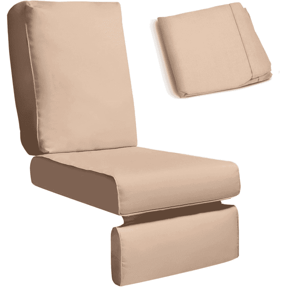 ATR ART to REAL Recliner Cushion Cover, Machine-Washable,Only Cover(Cushion Not Included),Khaki