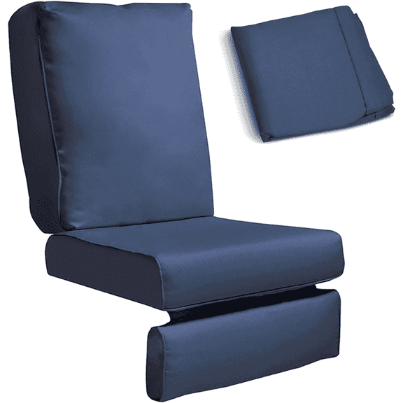 ATR ART to REAL Recliner Replacement Cushion Cover, Machine-Washable,Only Cover(Cushion Not Included),Navy Blue