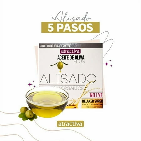 ATRACTIVA ALISADO ACEITE DE OLIVA PLUS KIT 2 - SMOOTHING OLIVE OIL PLUS KIT 2
