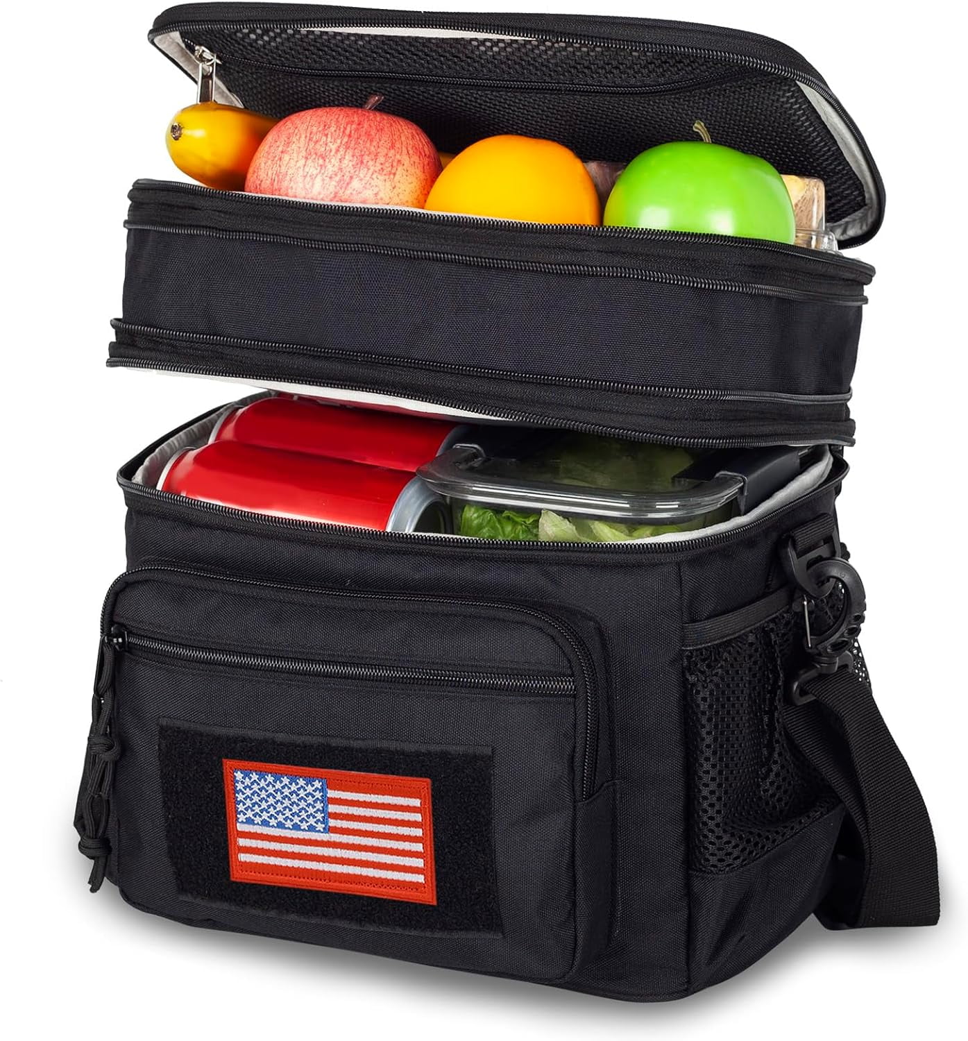 ATRIPACK Lunch Box for Men, Double Deck Tactical Lunch Bag Work with ...