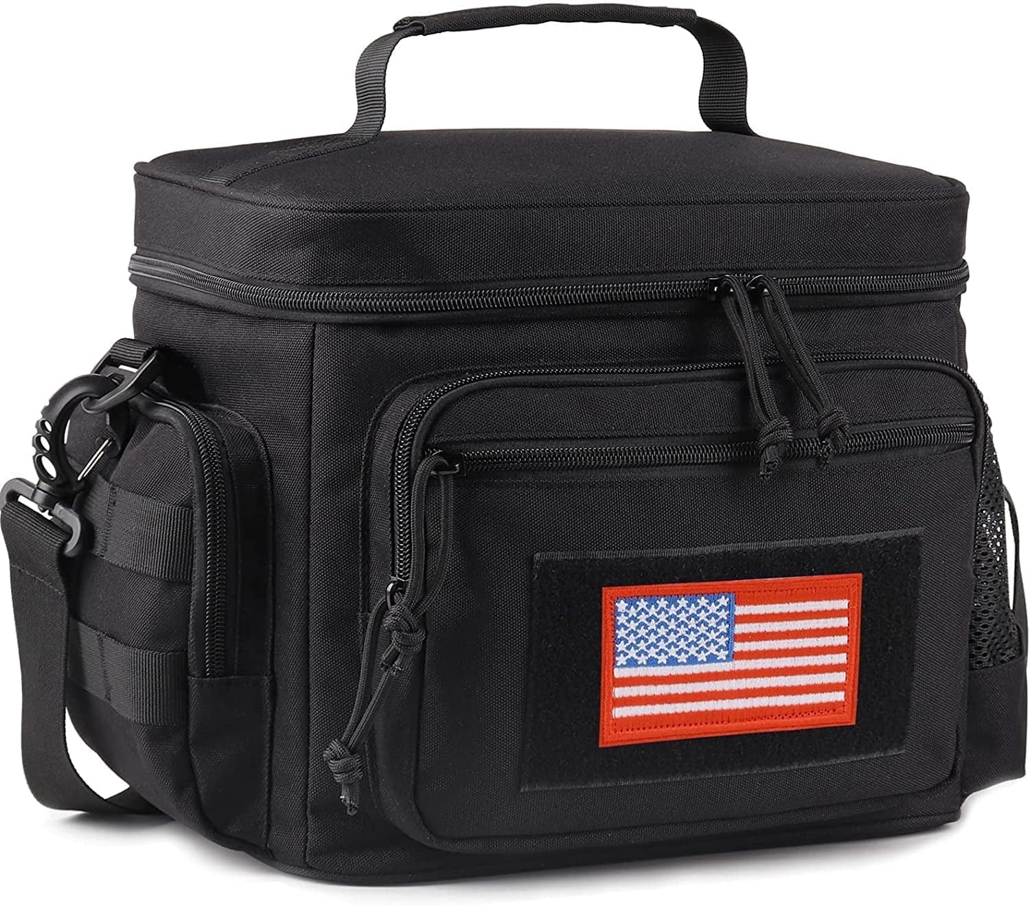 TRIPGEAR Mens Lunch Bag with Webbing Leakproof Insulated Cooler Bag with Adjustable Shoulder Strap