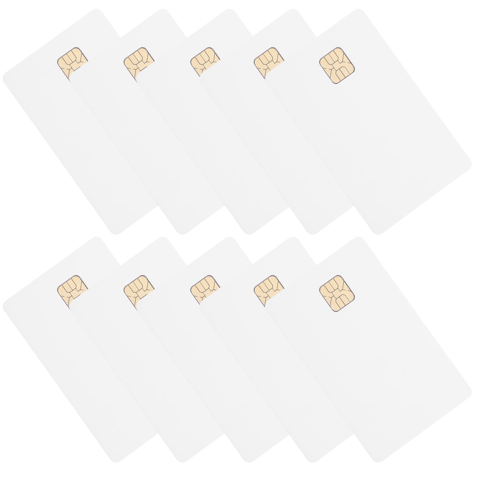 ATRISS 12pcs Blank Credit Cards Blank Cards with Chips Blank Ic Cards Door Control Cards