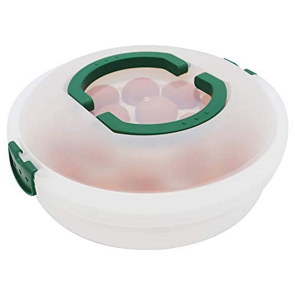 ATRTDO Clear Plastic Portable Eggs Cookies Food Storage Container