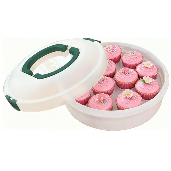 ATRTDO Clear Plastic Portable Eggs Cookies Food Storage Container