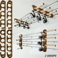 thumbnail image 1 of ATRURAL Holds Up to 6 Rods Fishing Pole Rod Racks Wall or Ceiling Mounted Fishing Pole Rod Holders for Garage Storage Organizer Fishing Gear Equipment for Men Women, 1 of 1