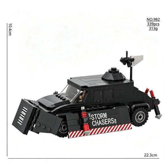 ATS 2026 New MOC Building Blocks, TIV1 Tornado Intercept Vehicle Storm Chaser Collectible Model Kit