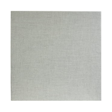 ATS Acoustics Ceiling Acoustic Tile 24"x24"x2" Sound Absorbing Drop Grid Panel For T-Bar Drop Ceiling Noise Reduction (Platinum)