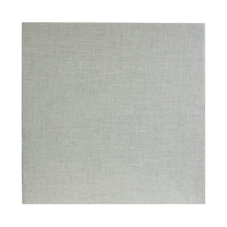 ATS Acoustics Ceiling Acoustic Tile 24"x24"x2" Sound Absorbing Drop Grid Panel For T-Bar Drop Ceiling Noise Reduction (Platinum)