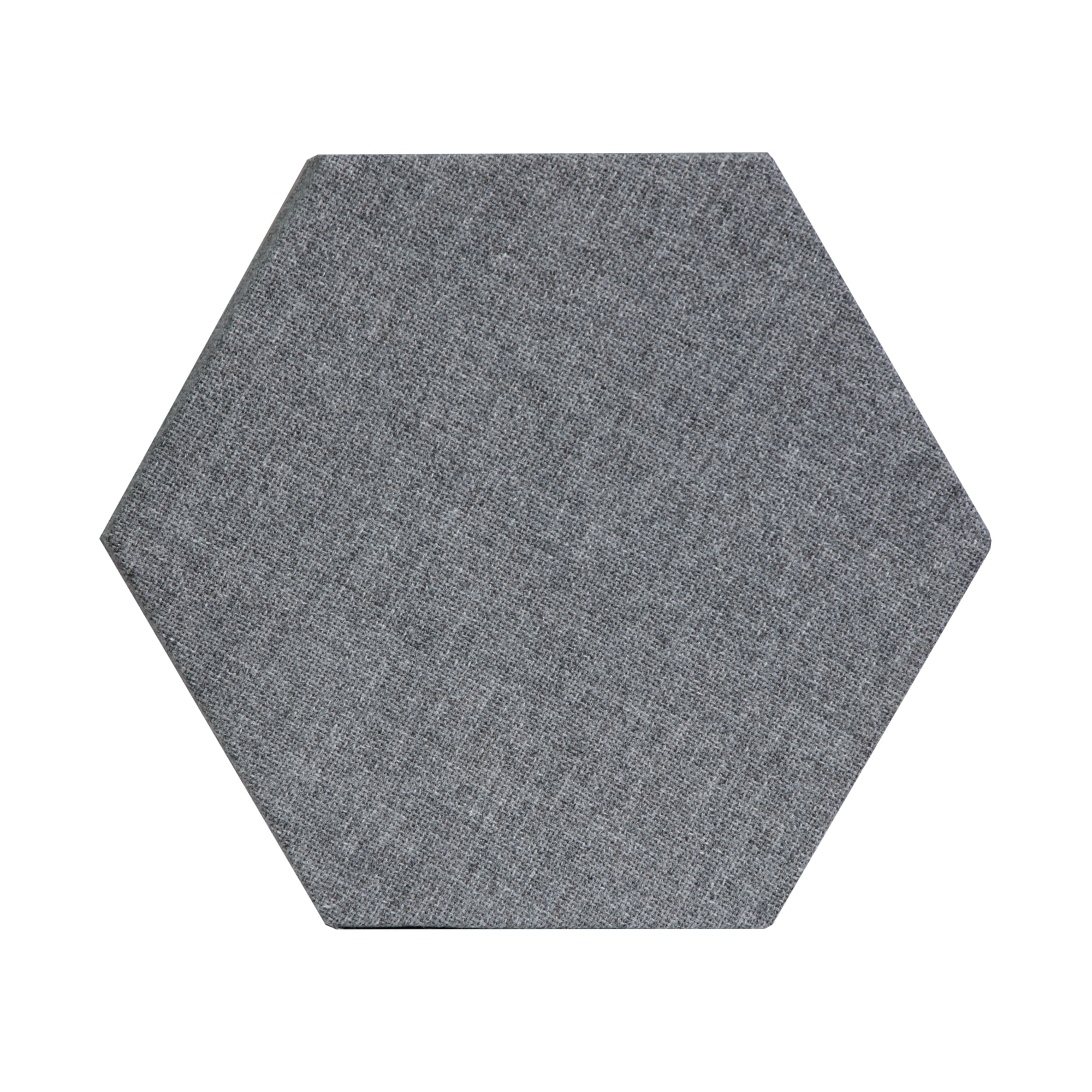 ATS Acoustics Hexagon Acoustic Panel Fire Rated 12" x 2" Sound Absorbing Professional Studio Quality Wall Tile (Charcoal)