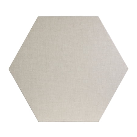 ATS Acoustics Hexagon Acoustic Panel Fire Rated 24" x 2" Sound Absorbing Professional Studio Quality Wall Tile (Cream)