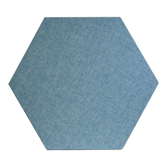 ATS Acoustics Hexagon Acoustic Panel Fire Rated 24" x 2" Sound Absorbing Professional Studio Quality Wall Tile (Light Blue)