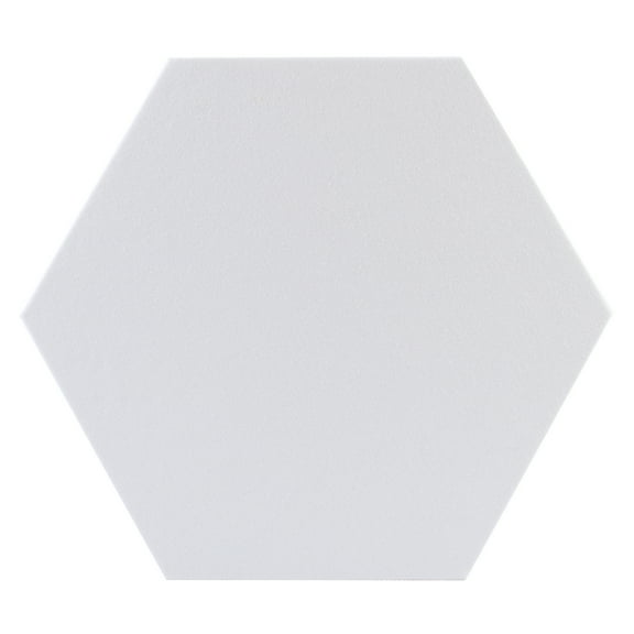 ATS Acoustics Hexagon Acoustic Panel Fire Rated 24" x 2" Sound Absorbing Professional Studio Quality Wall Tile (Snow)