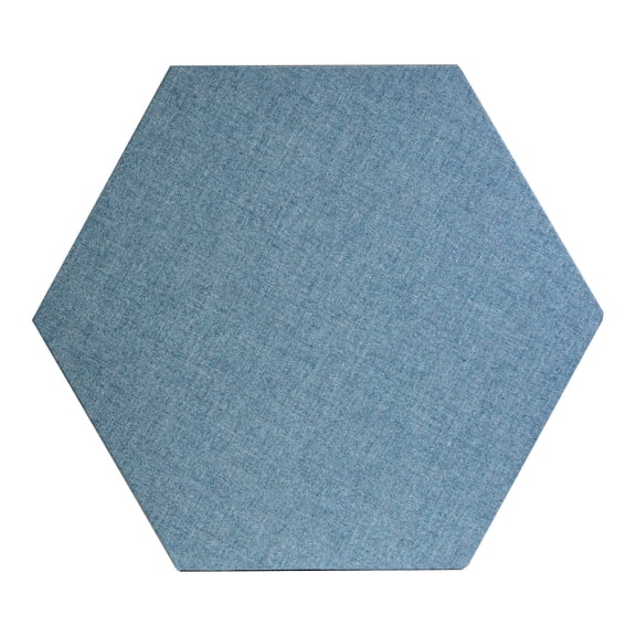 ATS Acoustics Hexagon Fire Rated Sound Absorbing Acoustic Panel 24" x 1" (Light Blue)