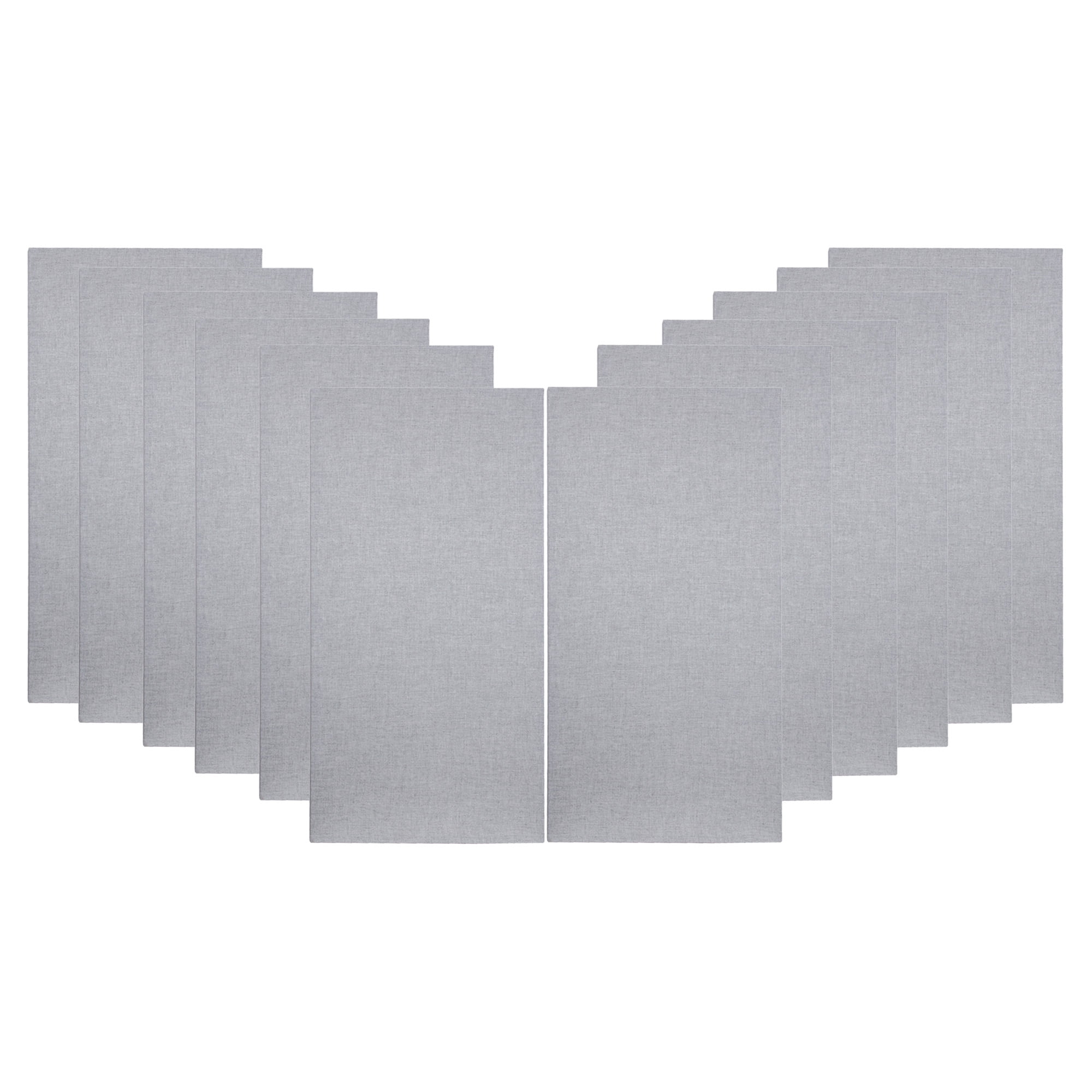 ATS Acoustics Home Office Residential Acoustic Treatment Room Kit Sound Absorbing Acoustic Panel 12 Pack for 250-380 Sq Ft (Blue Smoke)