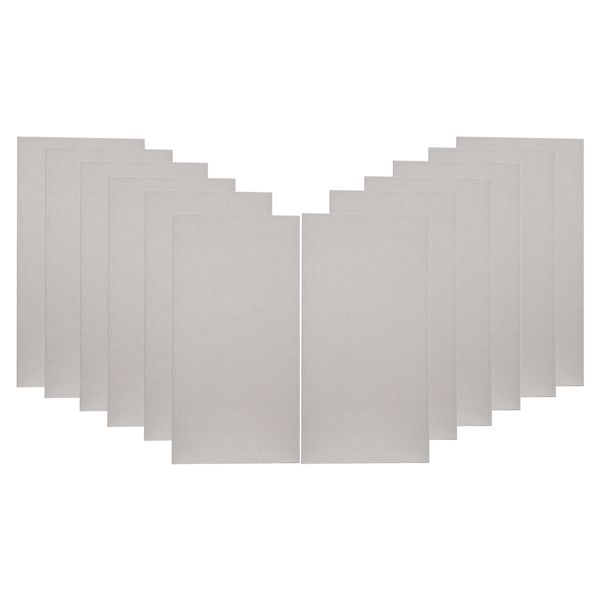 ATS Acoustics Home Office Residential Acoustic Treatment Room Kit Sound Absorbing Acoustic Panel 12 Pack for 250-380 Sq Ft (Linen)