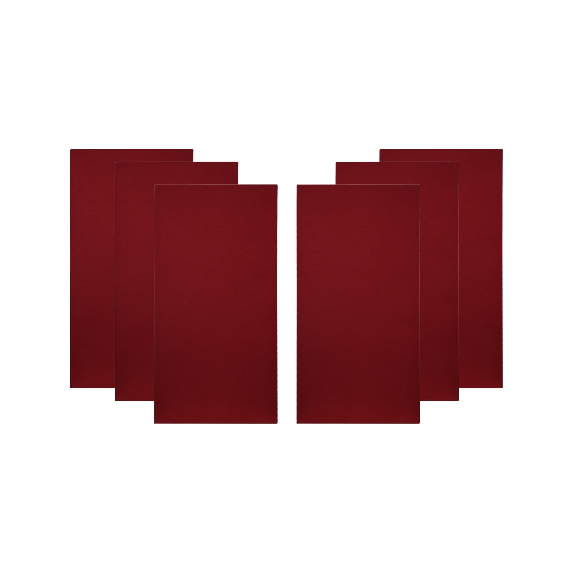 ATS Acoustics Home Office Residential Acoustic Treatment Room Kit Sound Absorbing Acoustic Panel 6 Pack for 50-100 Sq Ft (Claret)