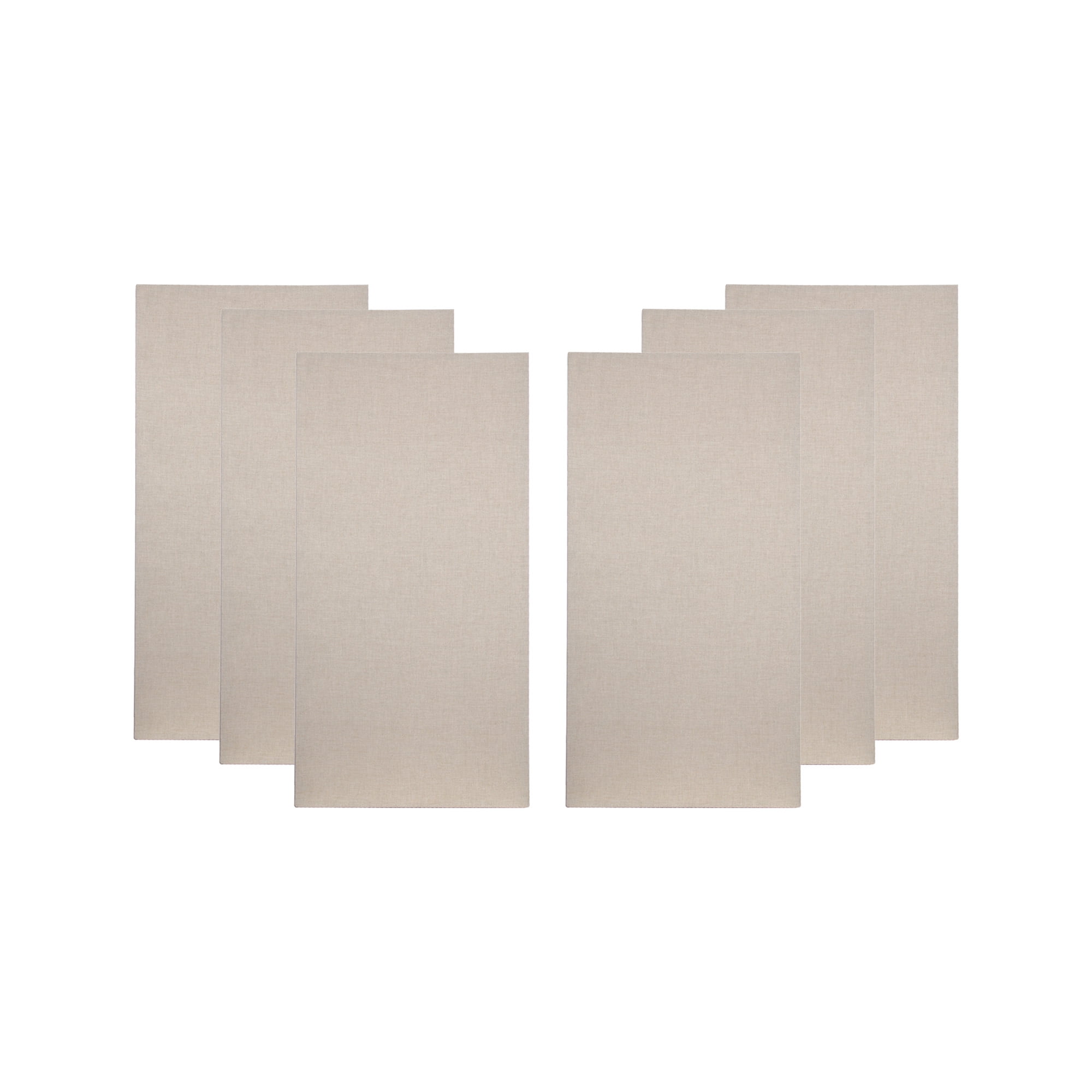 ATS Acoustics Home Office Residential Acoustic Treatment Room Kit Sound Absorbing Acoustic Panel 6 Pack for 50-100 Sq Ft (Cream)