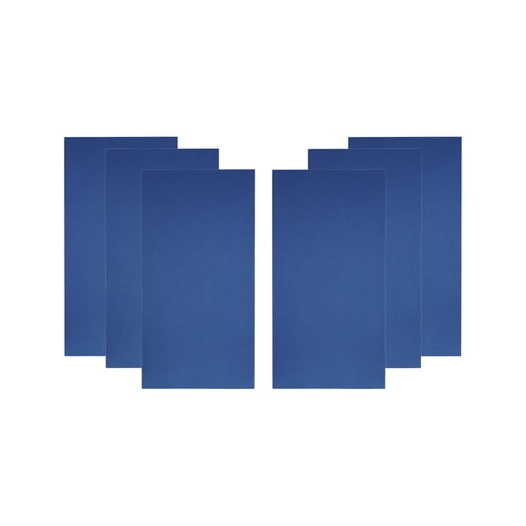 ATS Acoustics Home Office Residential Acoustic Treatment Room Kit Sound Absorbing Acoustic Panel 6 Pack for 50-100 Sq Ft (Deep Ocean)