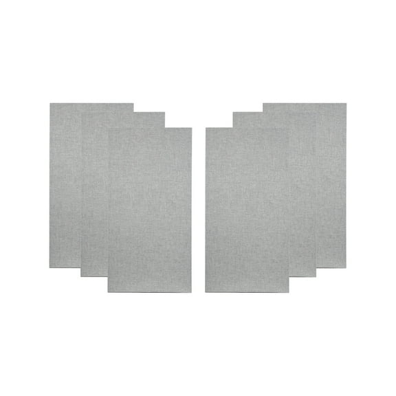 ATS Acoustics Home Office Residential Acoustic Treatment Room Kit Sound Absorbing Acoustic Panel 6 Pack for 50-100 Sq Ft (Merle Grey)