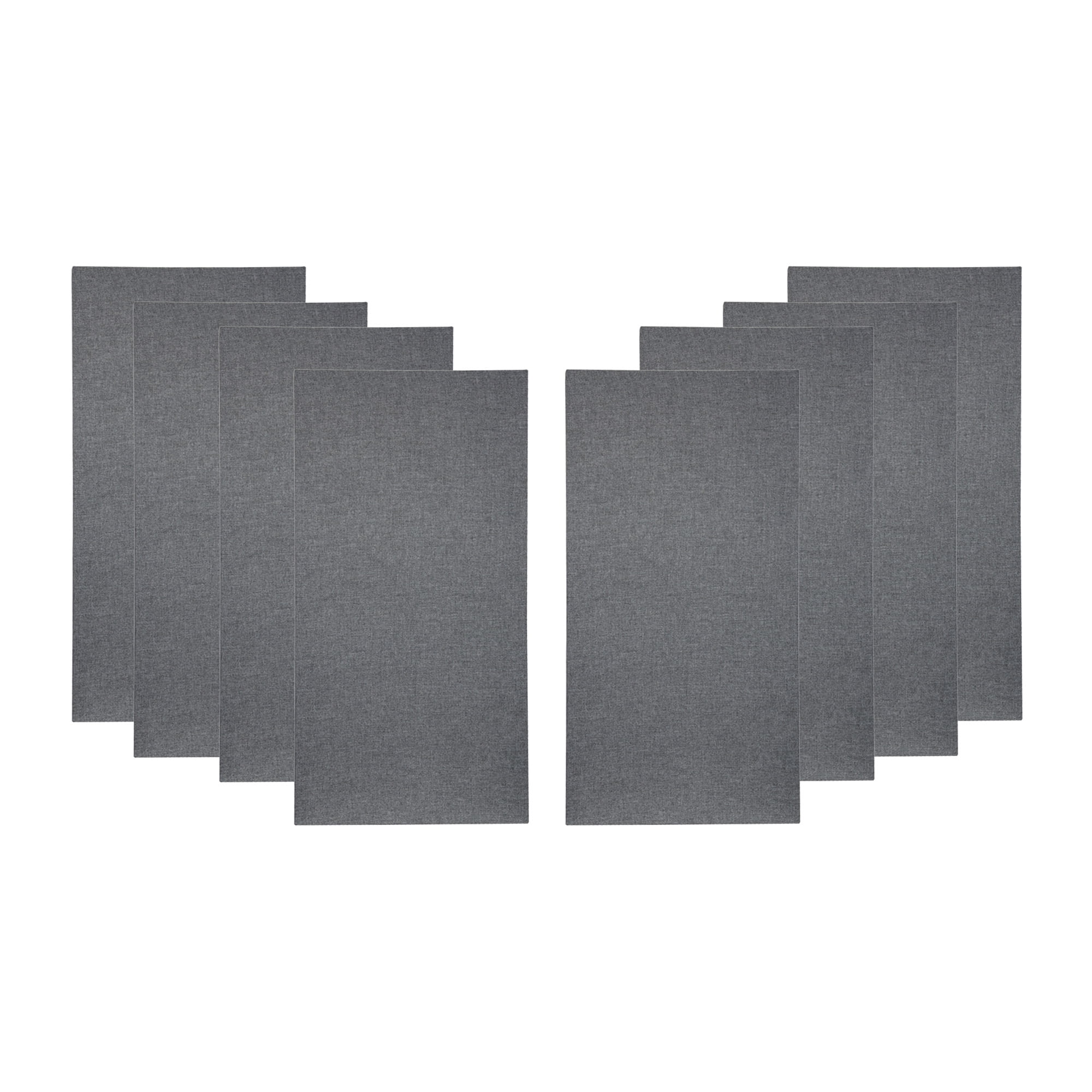 ATS Acoustics Home Office Residential Acoustic Treatment Room Kit Sound Absorbing Acoustic Panel 8 Pack for 120-200 Sq Ft (Charcoal)