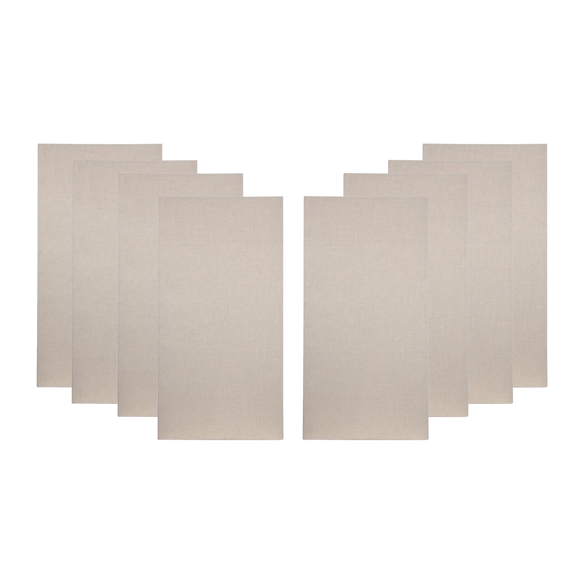 ATS Acoustics Home Office Residential Acoustic Treatment Room Kit Sound Absorbing Acoustic Panel 8 Pack for 120-200 Sq Ft (Cream)