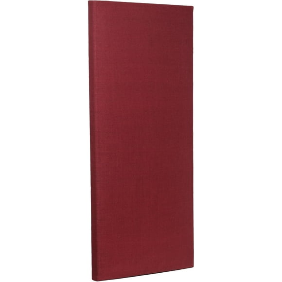 ATS Acoustics Sound Absorbing Noise Dampening Acoustic Panel Wall Treatment 24" x 48" x 2" Beveled Edge (Burgundy)